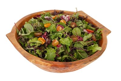 Chubster Food Safe Wooden Deep Round Dough Bowl with Handles-Batea-Primitive-Trencher-Doughboard-Serving Bowl-14-16W x 3-4D inches
