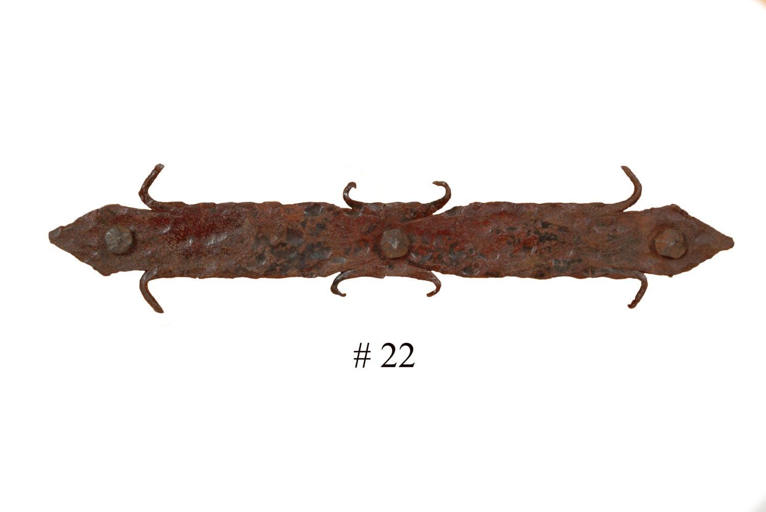 Rustic Door Hardware-"Spear" Large-Mexican-Hand Hammered-Accents-Iron Hardware-Decorative Iron Hardware