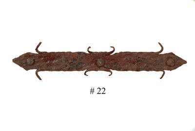 Rustic Door Hardware-"Spear" Large-Mexican-Hand Hammered-Accents-Iron Hardware-Decorative Iron Hardware-2 PCS