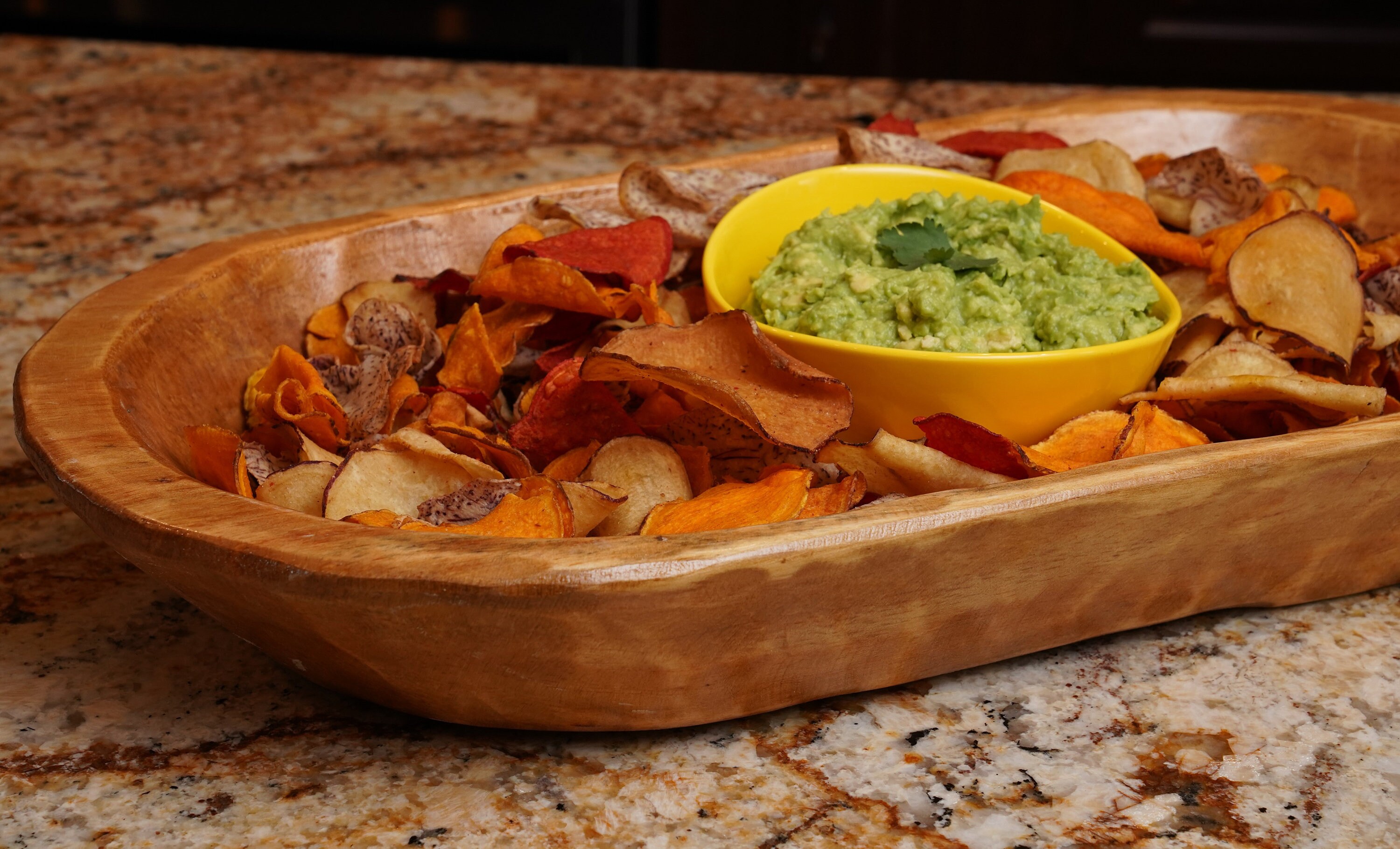 Food Safe Rustic Wooden Dough Bowl-Batea-Primitive-Trencher-Serving Bowl-Dough Bowl-11-12W x 19-20L x 2-3D inches