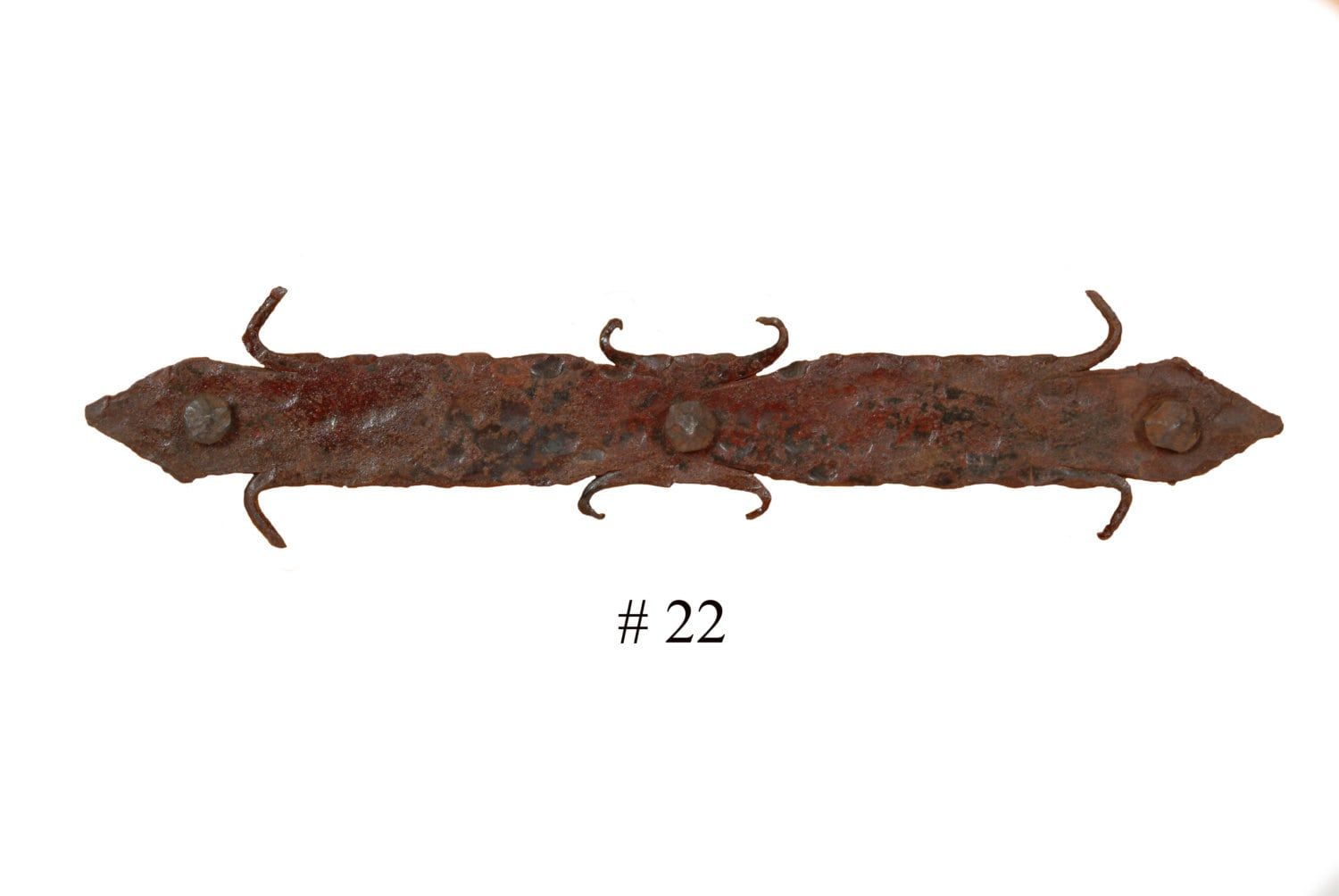 Rustic Door Hardware-"Spear" Small-Mexican-Hand Hammered-Accents-Iron Hardware-Decorative Iron Hardware