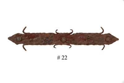Rustic Door Hardware-"Spear" Small-Mexican-Hand Hammered-Accents-Iron Hardware-Decorative Iron Hardware-2 PCS
