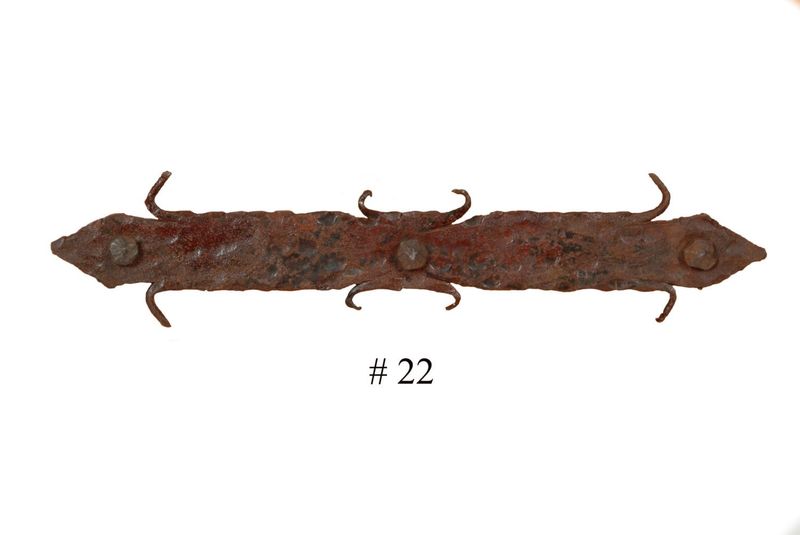 Rustic Door Hardware-"Spear" Small-Mexican-Hand Hammered-Accents-Iron Hardware-Decorative Iron Hardware-2 PCS