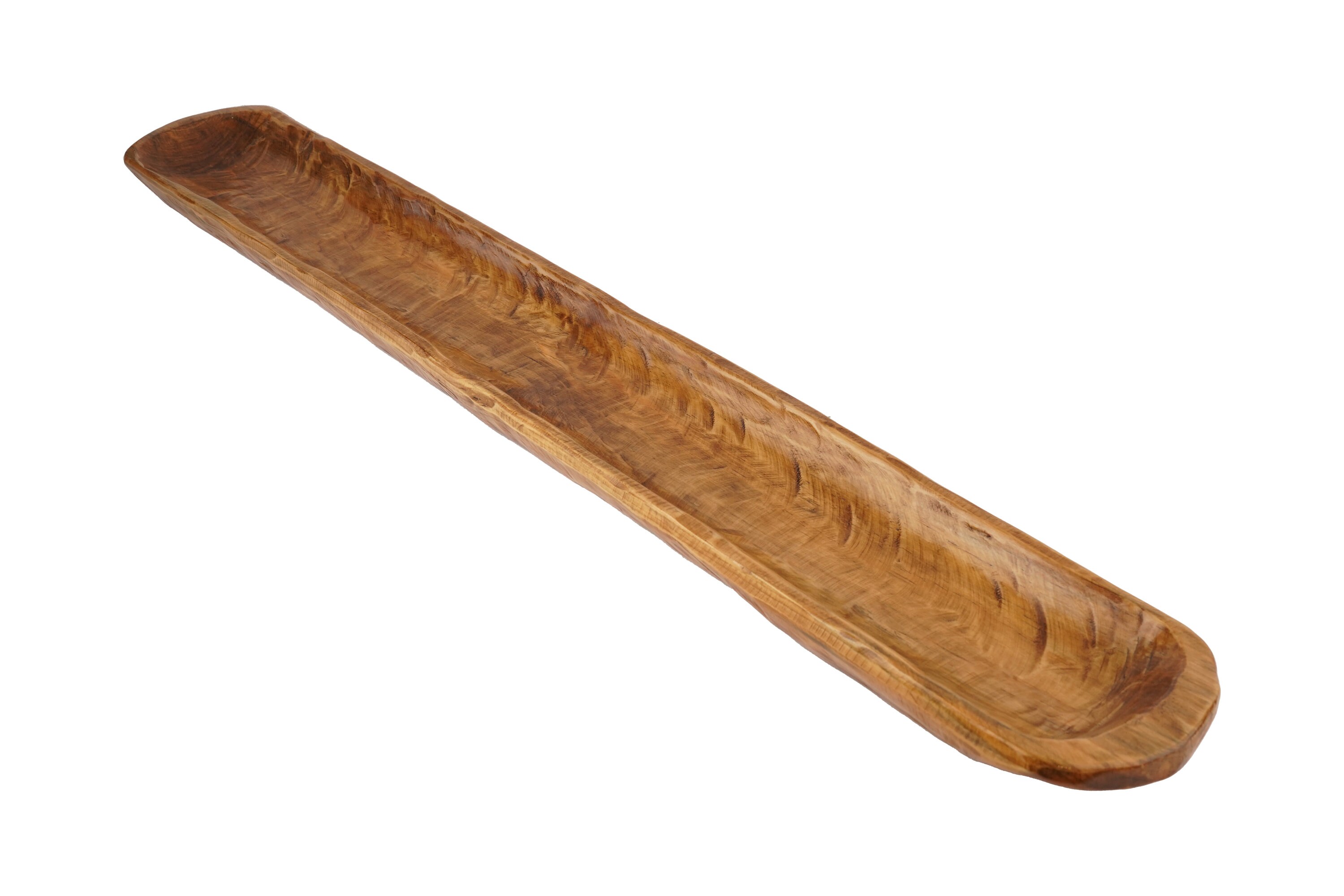 Food Safe Rustic Wooden Long Baguette Dough Bowl-Batea-Primitive-Farmhouse-5-6W x 38-40L x 2-3D inches-Bread Bowl-Serving Platter