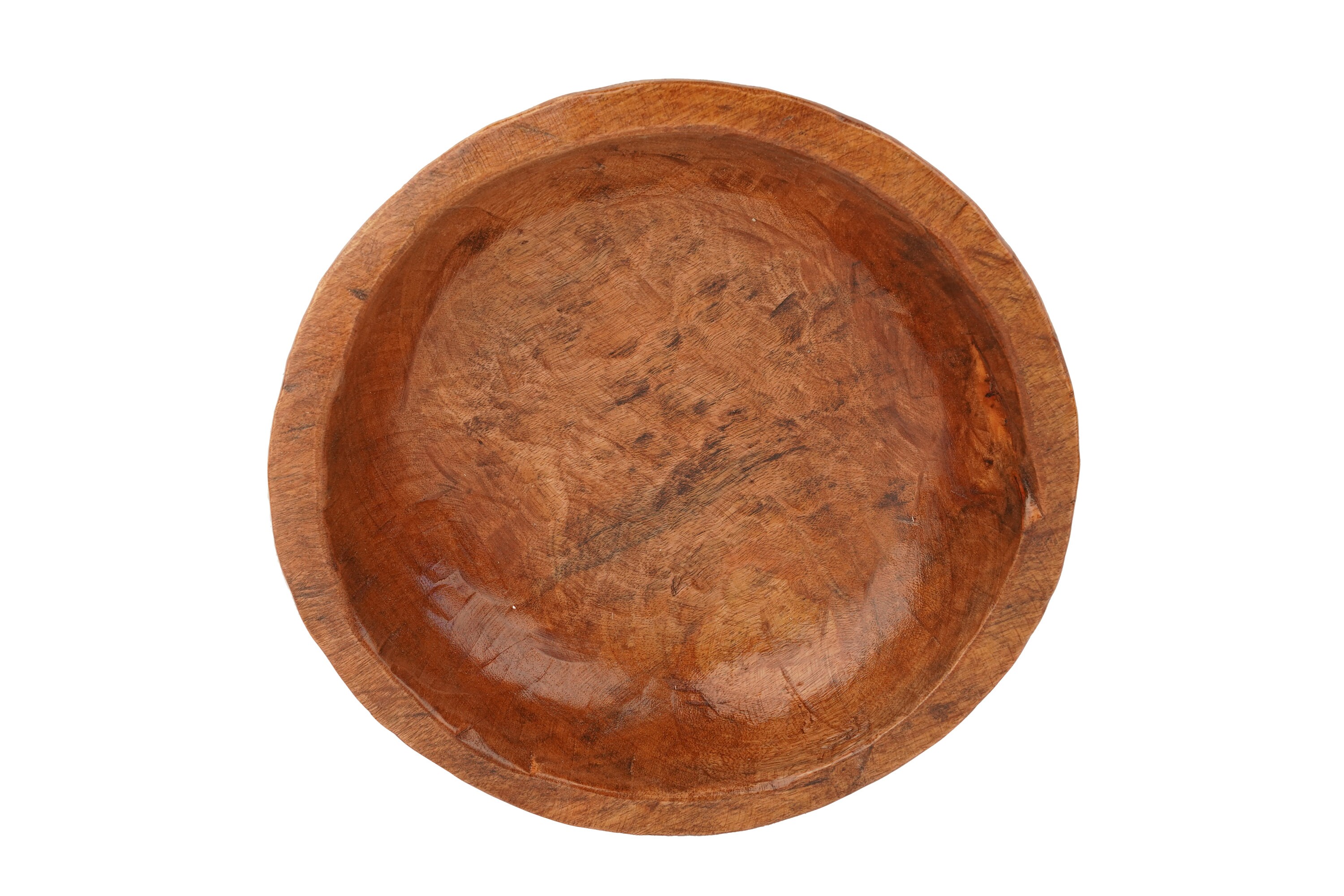 Insalata Food Safe Wooden Deep Round Dough Bowl-Batea-Primitive-Farmhouse-Party Bowl-Serving Bowl-15 x 3 inches-Salad Bowl-Insalata