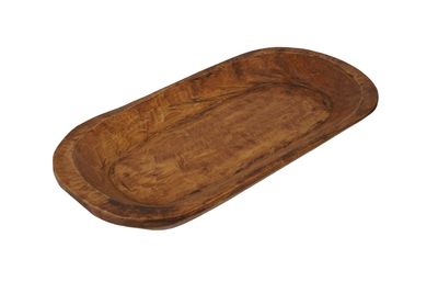 Graceful Wooden Dough Bowl-11-12W x 24-25L x 2.5-3D inches-Batea-Wooden-Handmade-A Beauty-The Perfect Size-Graceful-Waxed Graceful Wooden Dough Bowl-11-12W x 24-25L x 2.5-3D inches-Batea-Wooden-Handmade-A Beauty-The Perfect Size-Graceful-Waxed