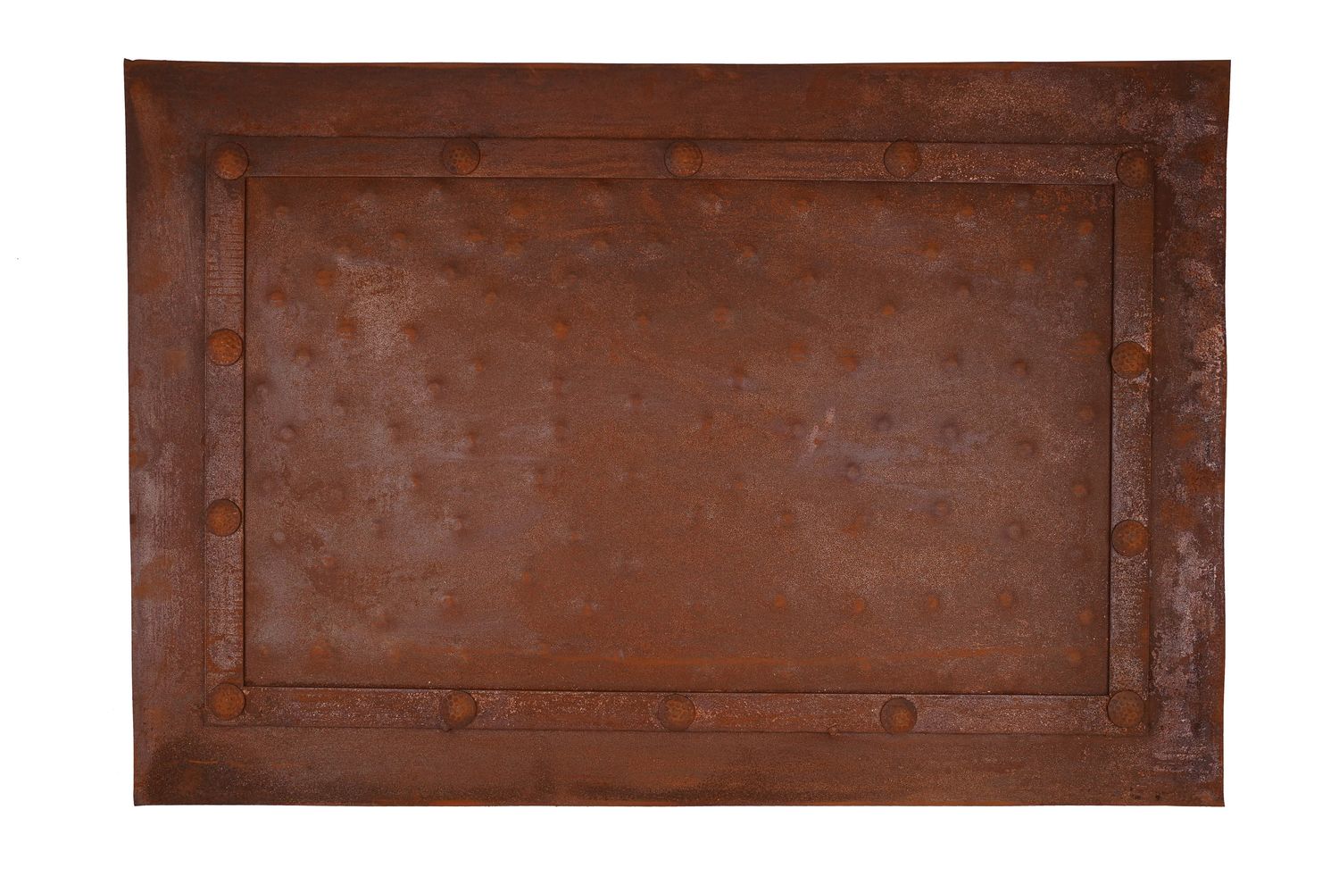 Rustic Iron-24x36 inches-Hammered Metal Panels-Handmade-Rust Finish-Furniture Making-Projects-Handmade-Metal Panel-24x36 inches