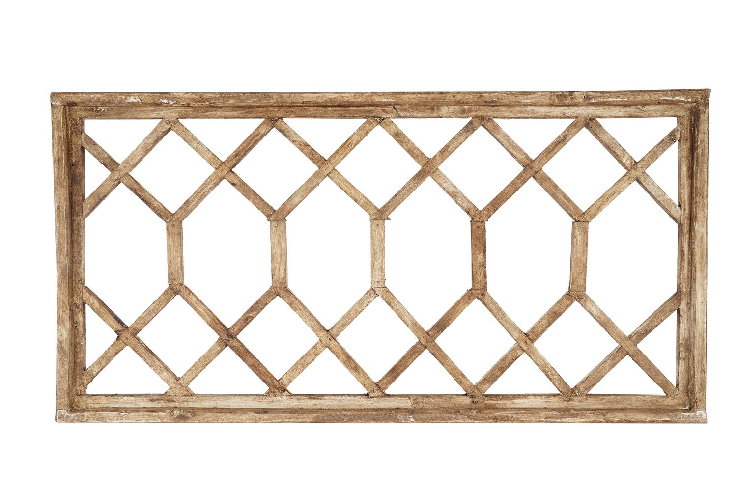 Diamond Double Window-Large-Wall-Primitive-Rustic-Garden-Patio-42-44 Long x 21 High-Wall Decor-Distressed-Farmhouse-Five Colors-Large Double