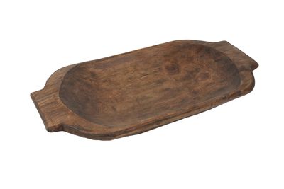 Heartland Dough Bowl w/ Handles-Batea-Primitive-Trencher-Doughboard--9-10Wx19-20Lx3D inches-Deep-Assorted Colors