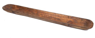 Baguette Dough Bowl-Wooden Long-Batea-Farmhouse-Primitive-6W x 39-40L x 2-3D inches-Bread Bowl-Serving-Waxed Tone-Long