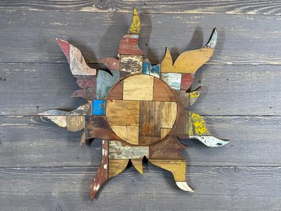 Reclaimed Wood Sun-Wall Decor-21 inches-Rustic-Wood-Handmade-Wall Sun-Reclaimed Wood Sun Reclaimed Wood Sun-Wall Decor-21 inches-Rustic-Wood-Handmade-Wall Sun-Reclaimed Wood Sun
