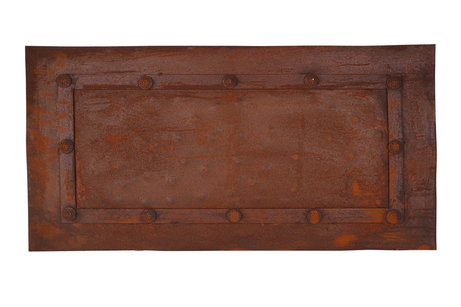 Rustic Iron-18x34 inches-Hammered Metal Panels-Handmade-Rust Finish-Furniture Making-Projects-Handmade-Metal Panel-18x34 inches