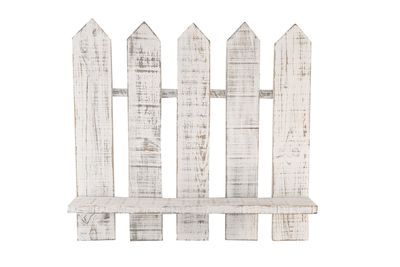 Farmhouse Picket Fence Shelf-Wall-Primitive-Rustic-20x21-Wooden Wall Decor-Farmhouse Kitchen-Gorgeous