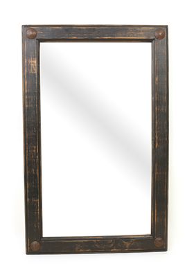 Black Creek Mirror-Wood-Handmade-Rustic-Wall-Clavos-Primitive-Vanity Accent Mirror-Ranch-Western-Industrial Loft-16 Sizes Black Creek Mirror-Wood-Handmade-Rustic-Wall-Clavos-Primitive-Vanity Accent Mirror-Ranch-Western-Industrial Loft-16 Sizes