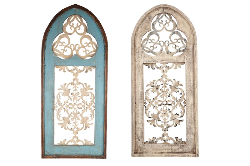 Cave Creek Architectural Window-Wall Decor-Primitive-Rustic-Garden-Patio-21x47-Large-Two Colors