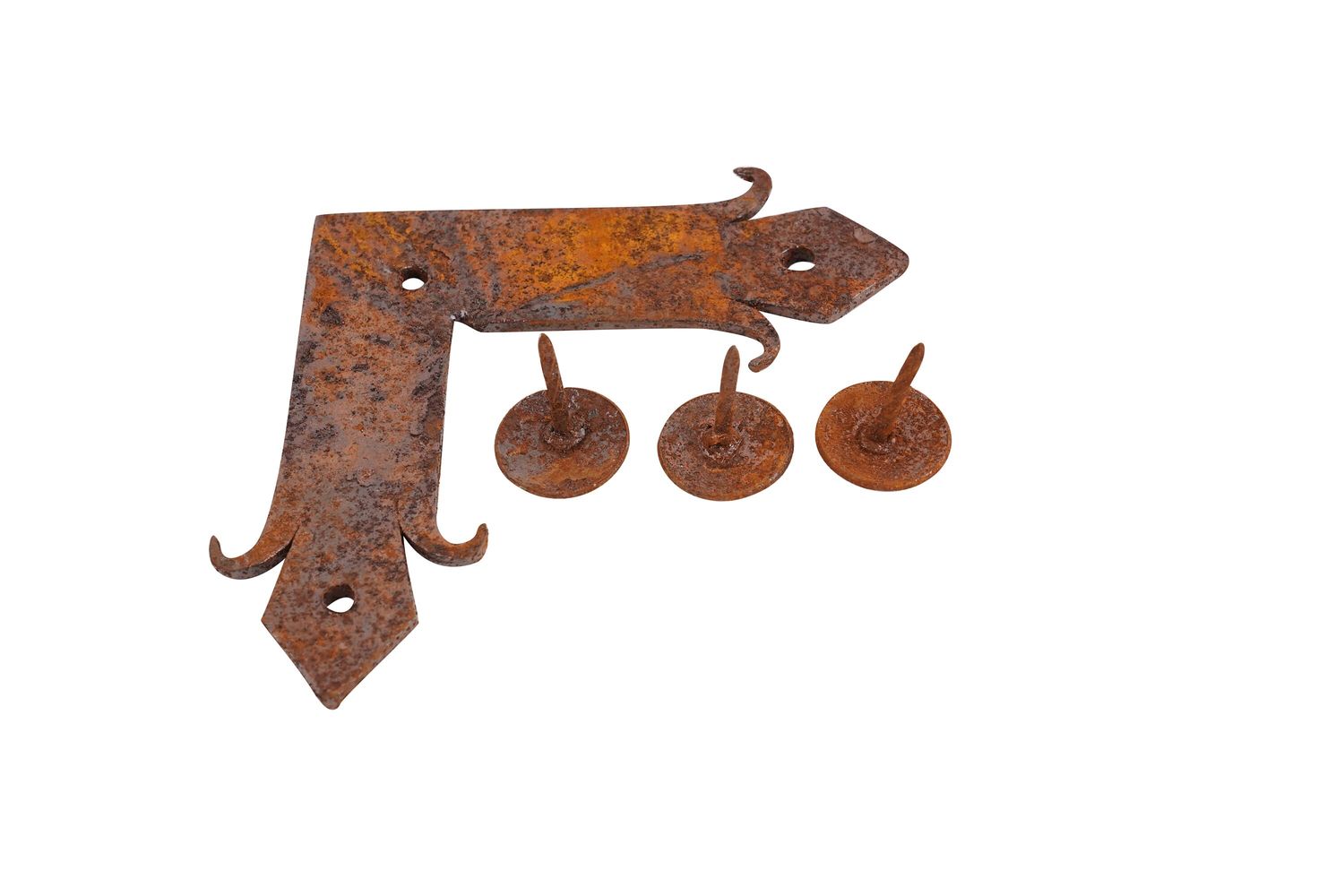 Rustic Door Hardware-"Square" Small-Mexican-Hand Hammered-Accents-Iron Hardware-Decorative Iron Hardware-Square-Small