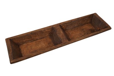 Half Fiesta Wooden Dough Bowl-Batea-Primitive-Trencher-Dough board-5-6 W x 19-20 L x 2-2.5 D inches-Waxed