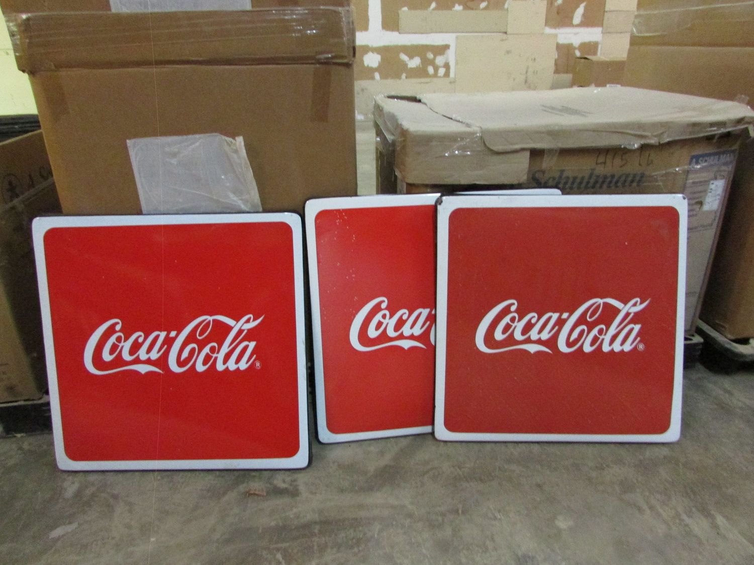 Old Coca Cola Table Top-Metal Porcelain-30x30 inches-Mexican-Like New-Restaurant-Cafe-Vintage-Antique