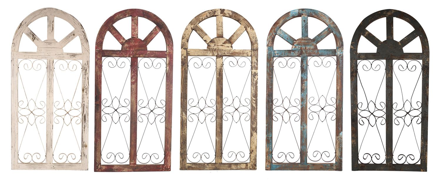 Venice Wall-Primitive-Farmhouse-Wooden-Rustic-Garden-Patio-20x42 inches-Assorted Colors