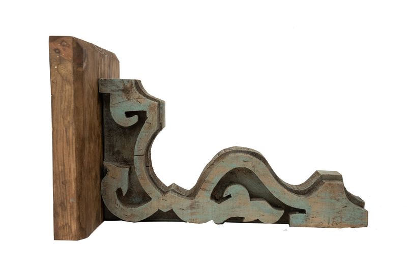 Zuni Turquoise Corbel Shelf-Rustic-10Wx10Dx17H inches-Wooden Wall Decor-Rustic Southwest-Gorgeous-Zuni Corbel Shelf-NEW