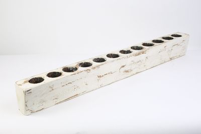Large 12 Hole Sugar Mold Candleholder-Old Mexican-Rustic-Wood-Sugarmolds-Primitive-Wooden-38-40 inches