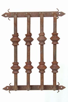 Rustic Door Hardware- Iron Speakeasy Window Grate #1-Mexican-Iron-Hand Hammered-Decorative Iron Hardware-12x15 inches