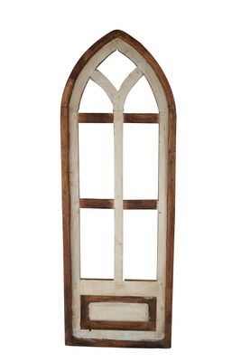 Ozark Hills Wall Decor Window-12x34 inch-Primitive Wall Decor-Farmhouse Decor-Ozark Hills-Antiqued White-NEW