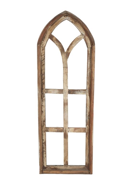 Sharyland Architectural Window-Wall Decor-Primitive-Garden-Patio-12x36-Distressed-Farmhouse