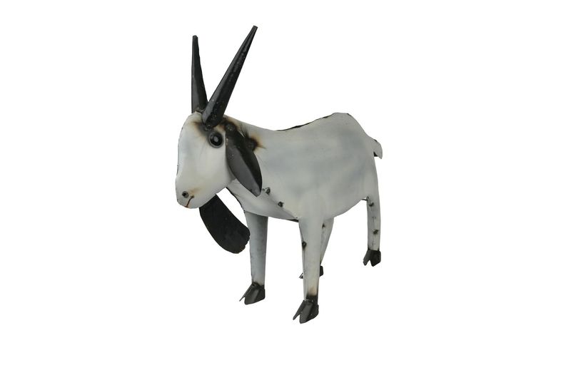Medium Metal Goat--Farmhouse-Cottage-Decor-Farm Goat-Garden-Patio-Animal-Metal-Medium Goat