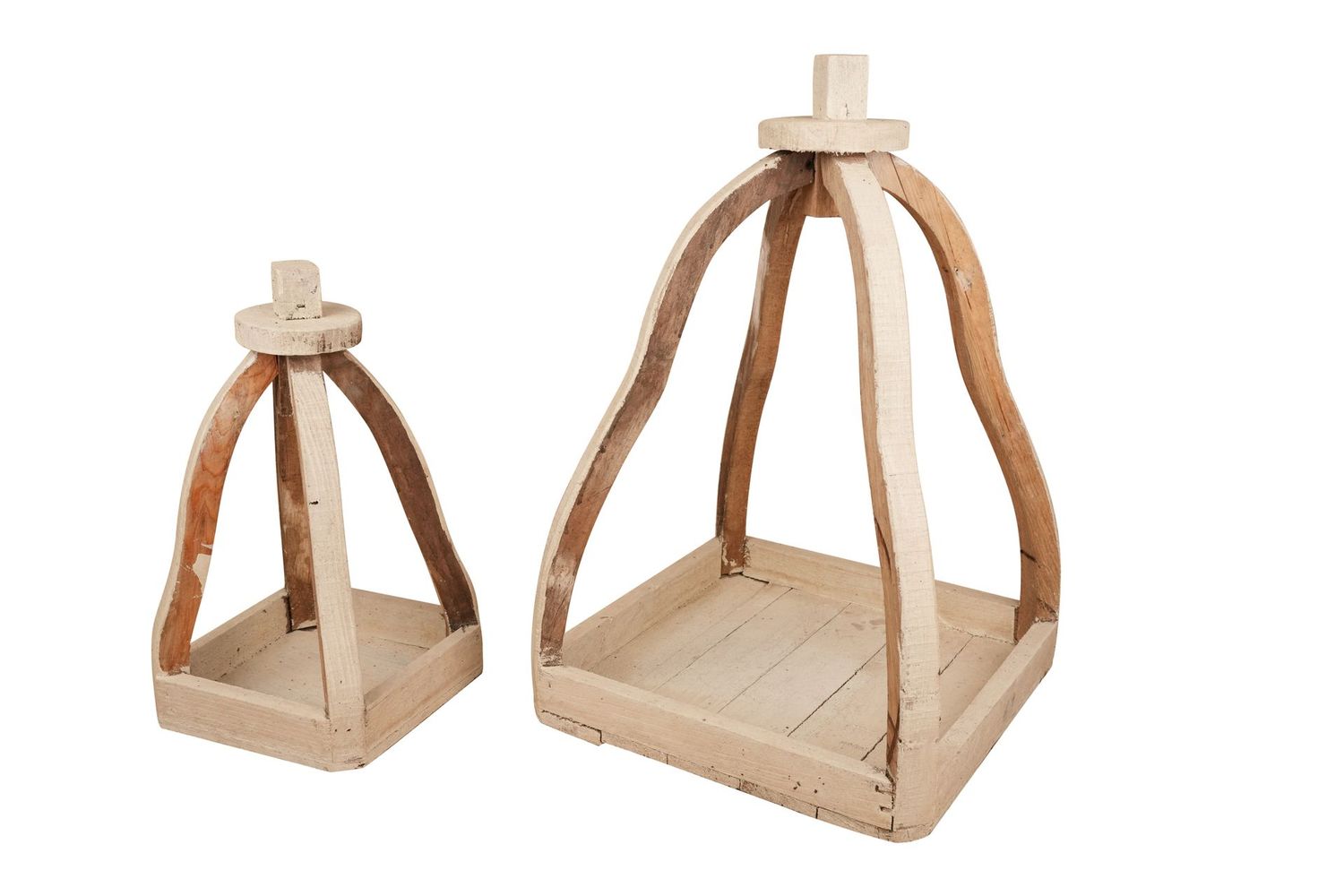 Kiev Farmhouse Primitive Wood Lantern Set of 2-Handmade-Vintage Inspired-Farmhouse Kitchen-Centerpiece-Kiev Set of 2 Lanterns