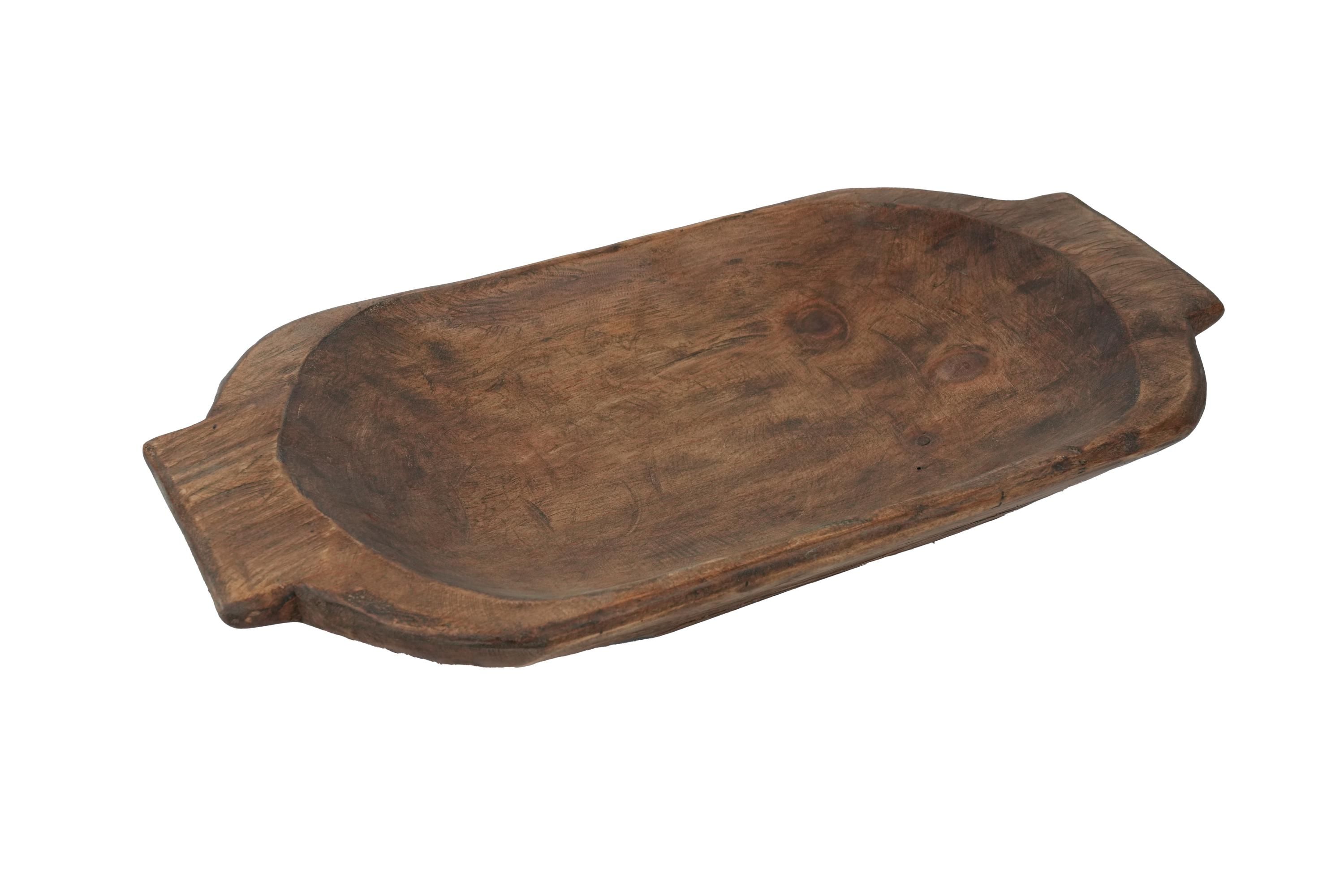 Heartland Dough Bowl w/ Handles-Batea-Primitive-Trencher-9-10Wx19-20Lx3D inches-Deep-Assorted Colors