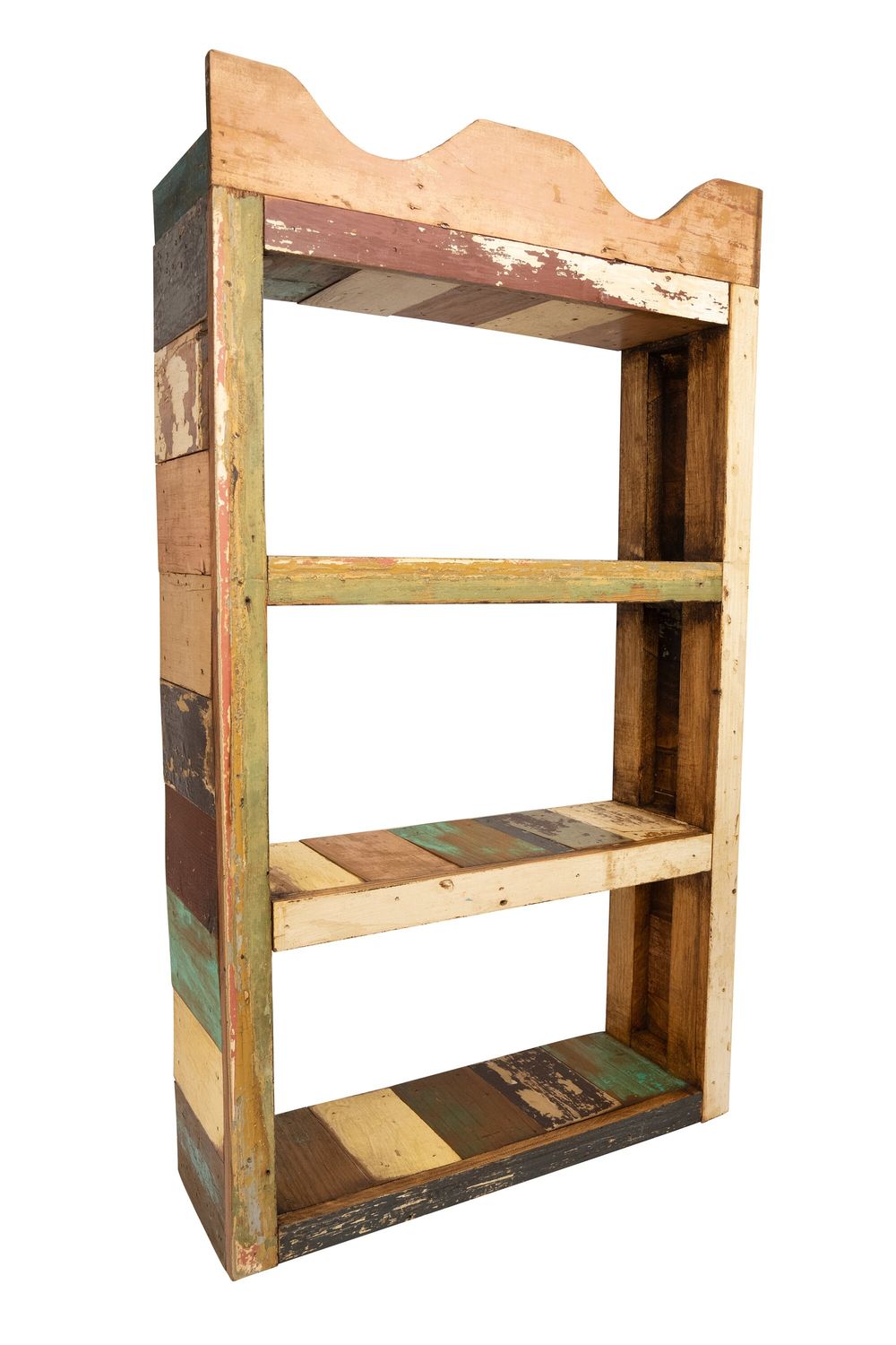 Montrose Reclaimed Wood Wall-Shelf-17Wx5.5Dx30H inches-Rustic-Western