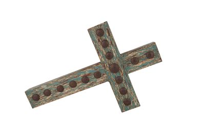 Puebla Wall Clavo Cross-Wall Decor-Crosses-Handmade-Wall-11x17 inches-Gorgeous