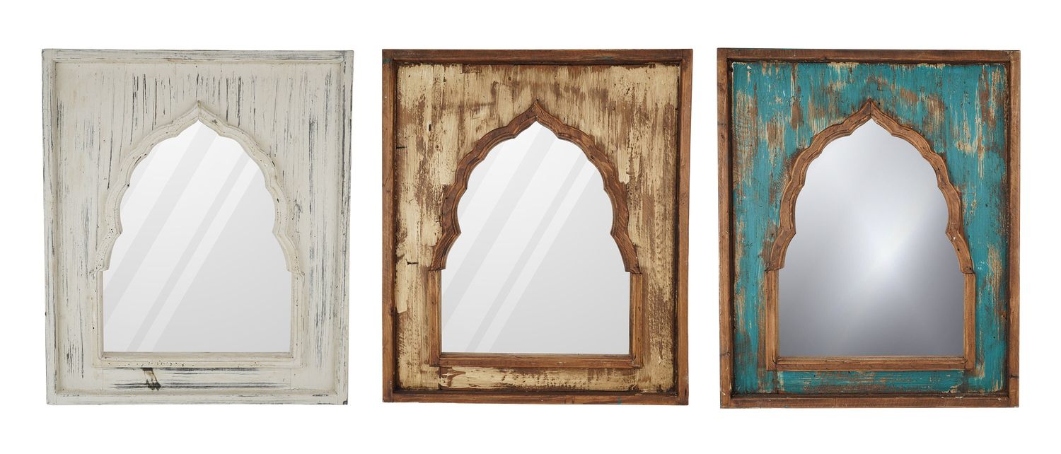 CLEARANCE-Casablanca-Vintage Inspired Wall Mirror-24x28 inches-Handmade-Wall Wood Accent Mirror-Vanity CLEARANCE-Casablanca-Vintage Inspired Wall Mirror-24x28 inches-Handmade-Wall Wood Accent Mirror-Vanity