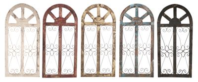 CLEARANCE-Venice Wall-Primitive-Farmhouse-Wooden-Rustic-Garden-Patio-20x42 inches-Assorted Colors