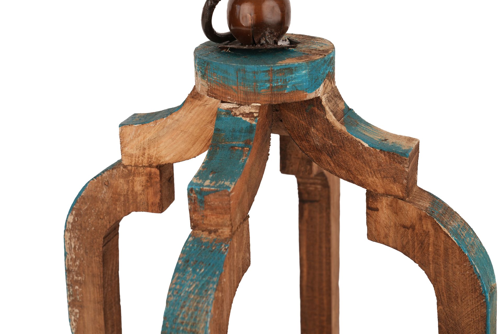 Wynn  Farmhouse Lantern-9x18H inches-Wooden-Centerpiece Lantern-Wynn Lantern