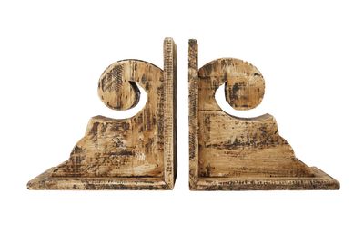 Big Springs Farmhouse-Bookend-Corbel-6Wx12H-Antiqued White