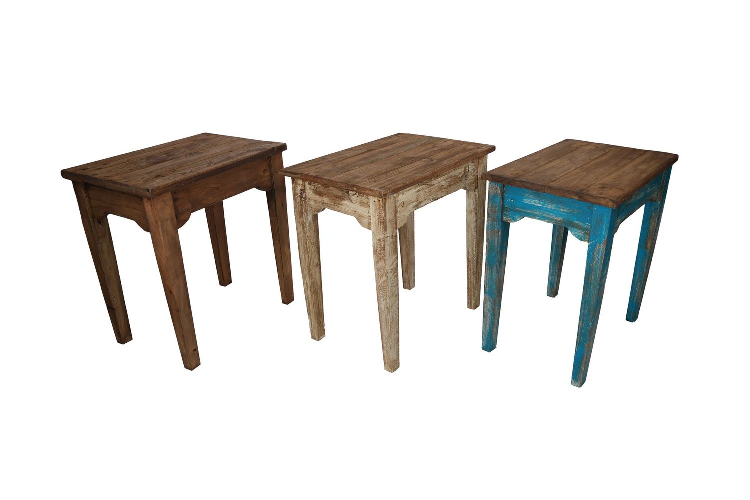 Tobin Farmhouse Wooden Side Table-Wood-End Table-18x12x18 inches