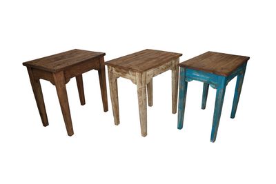 Tobin Farmhouse Wooden Side Table-Wood-End Table-18x12x18 inches