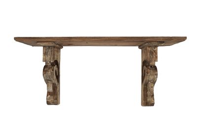 Sundance Rustic Wooden Wall Shelf-Corbels-36Wx9Dx17H-NEW Sundance Rustic Wooden Wall Shelf-Corbels-36Wx9Dx17H-NEW