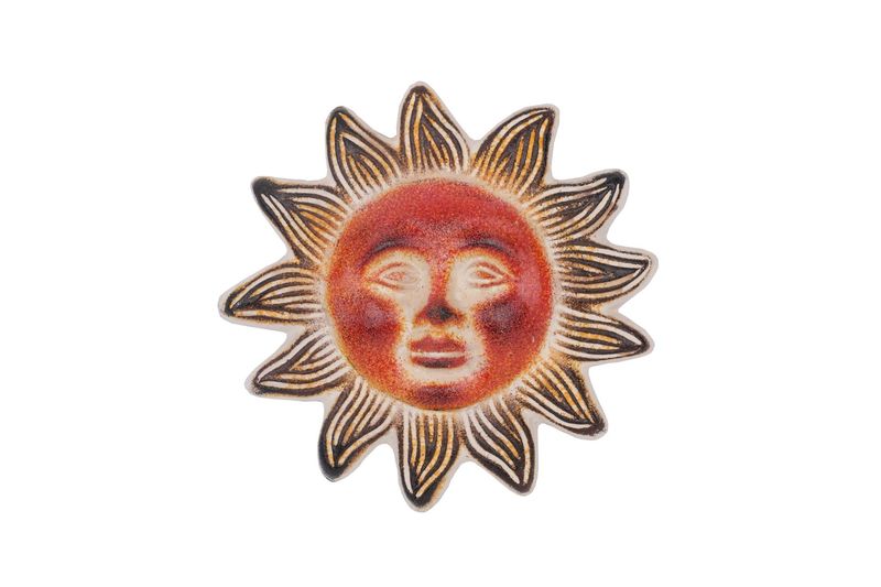 Mystic Clay Sun-10 inches-Handmade-Wall-Farmhouse-Rustic-Mystic Clay Sun