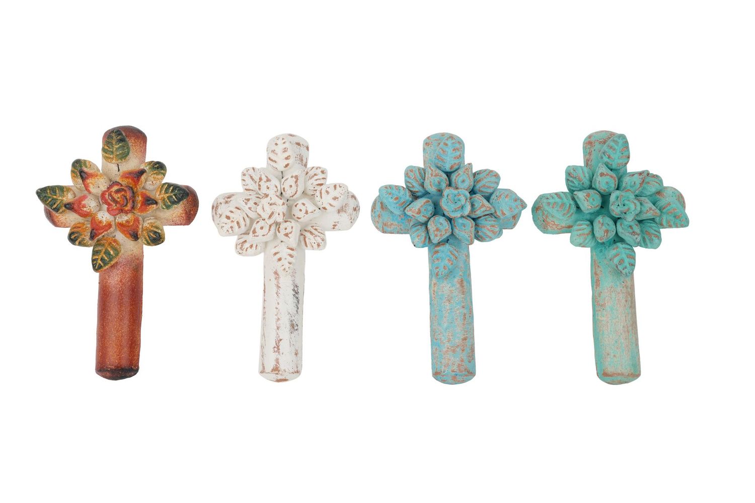Destin Clay Wall Cross-7x11 inches-Handmade-Destin Clay Cross Destin Clay Wall Cross-7x11 inches-Handmade-Destin Clay Cross