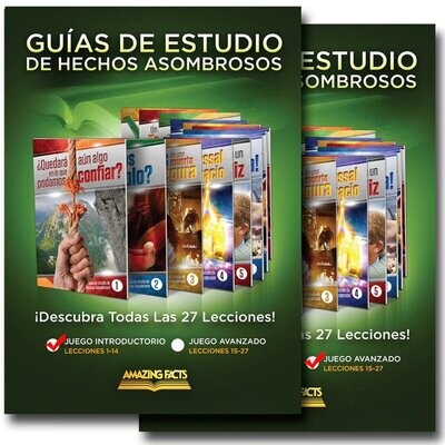 Amazing Facts Bible Study Guides Spanish Complete Set B3 (I8)