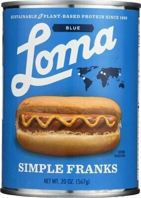 Loma Linda Blue Simple Franks 20 oz