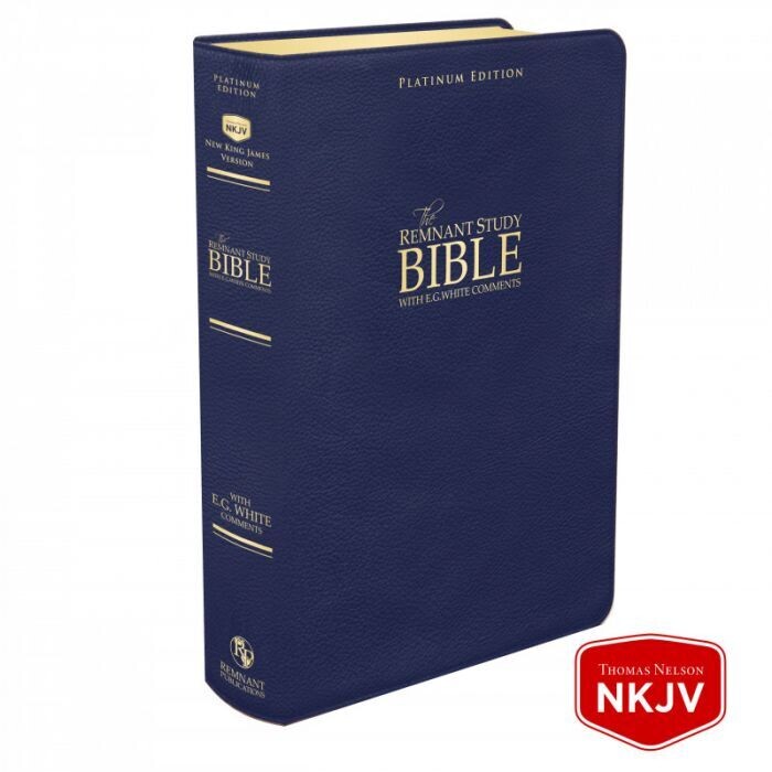 Remnant Study Bible - NKJV Platinum Blue Large Print 