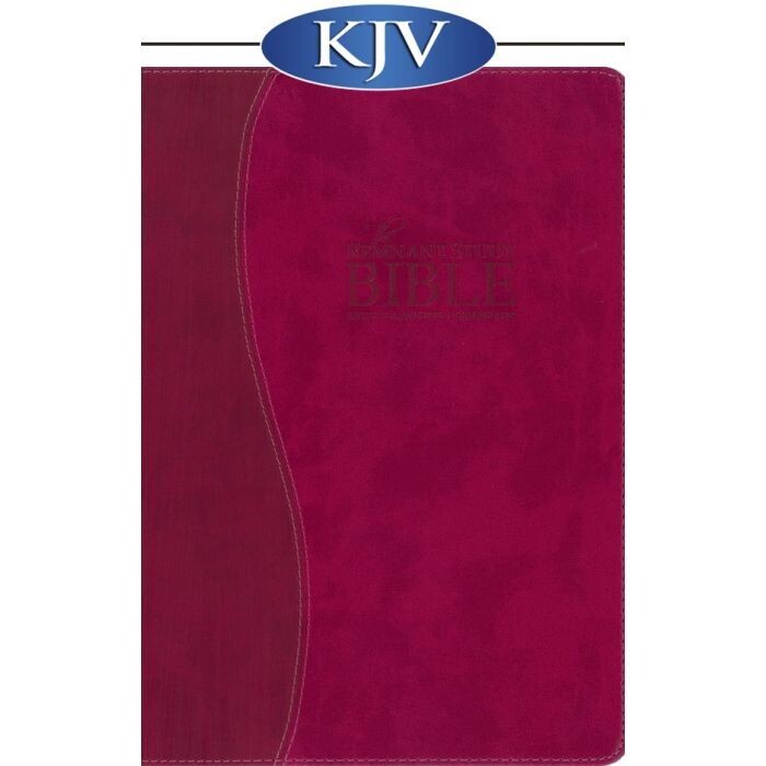 Remnant Study Bible - KJV Raspberry Leather Soft (B3)