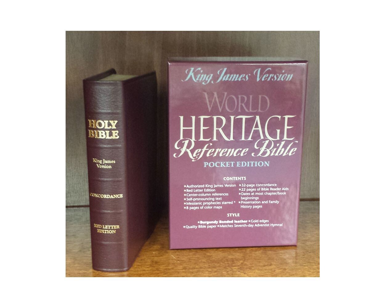 World Heritage Bible - KJV Pocket Edition Burgundy (B2)