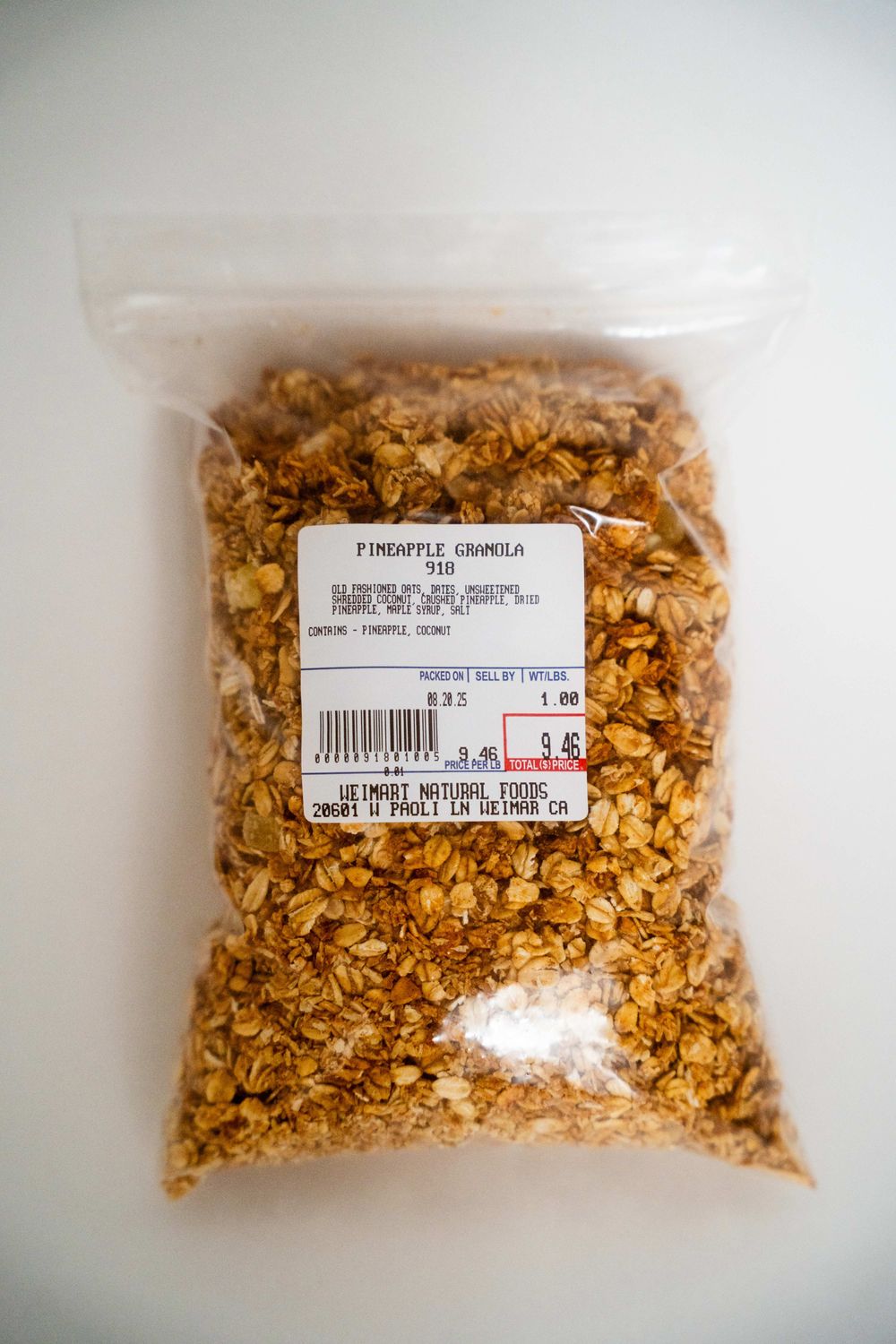 Pineapple Granola