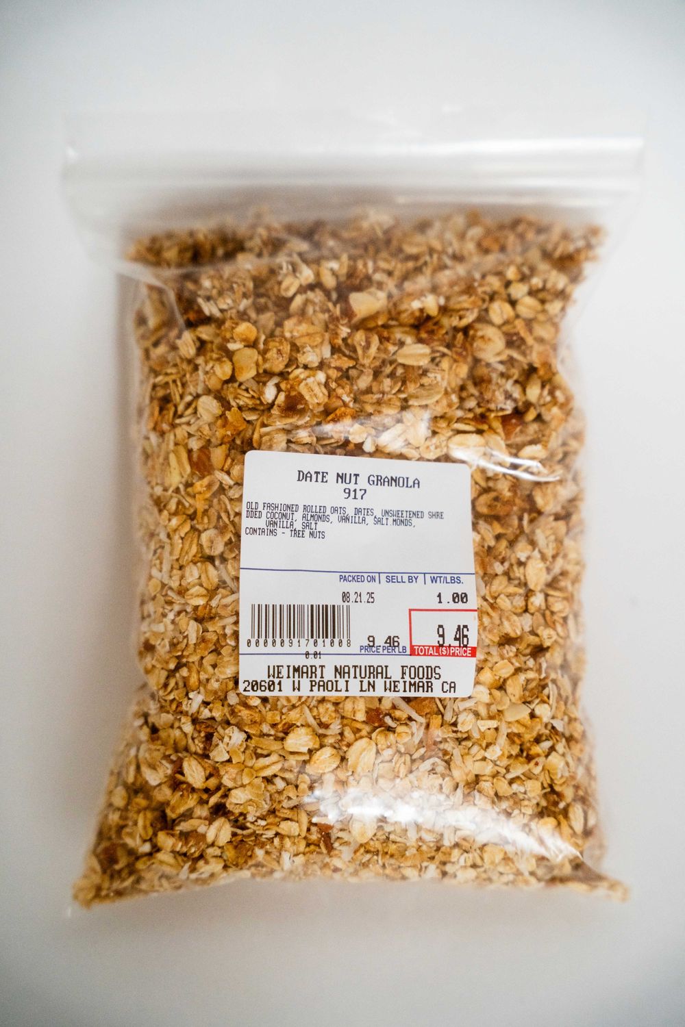 Date Nut Granola