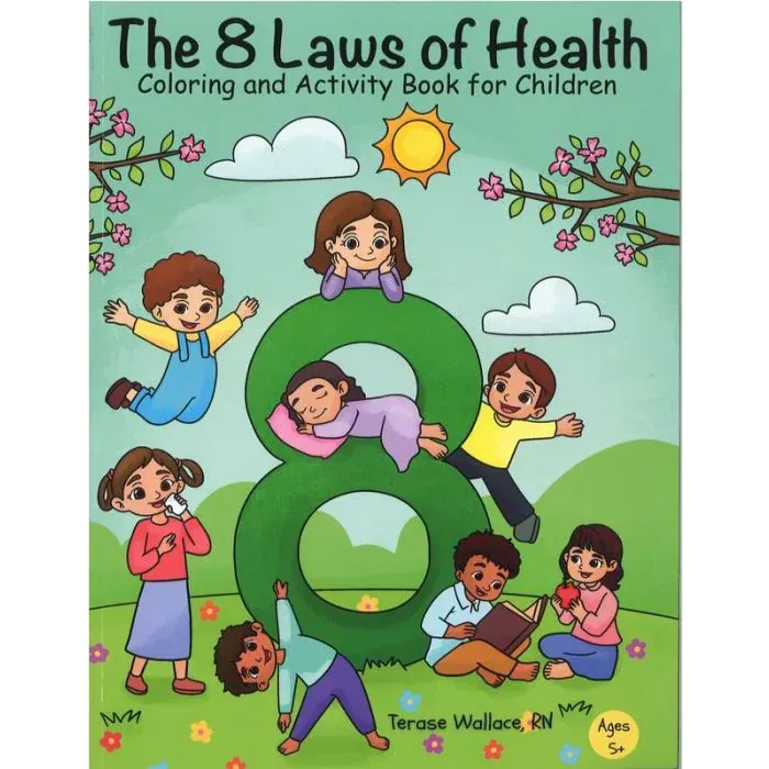 The 8 Laws of Health Coloring and Activity Book for Children